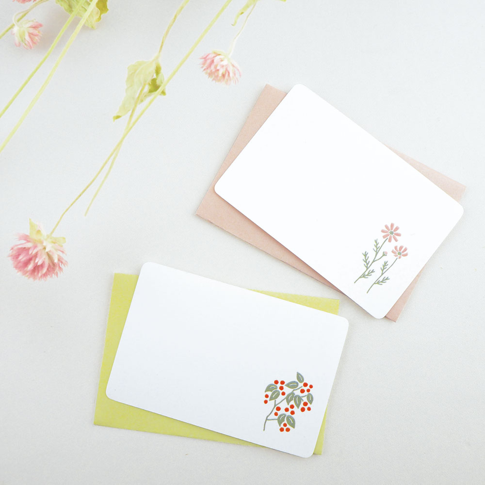 mois et fleurs MINI MESSAGE CARD SET | 有限会社エル・コミューン EL