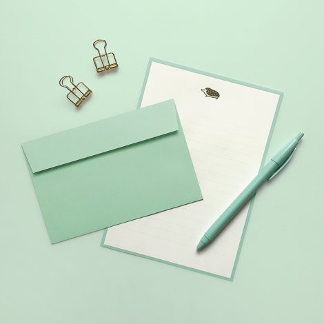 ルチア　レターセット　ハリネズミ